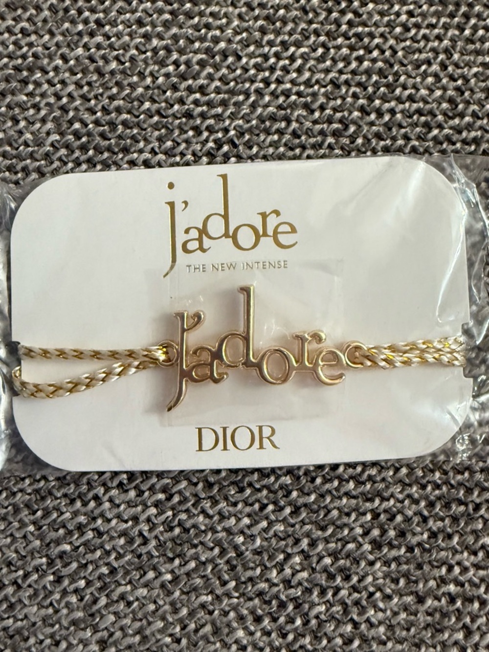 Dior Jadore' Script Cord Bracelet New Authentic - Picture 5 of 11